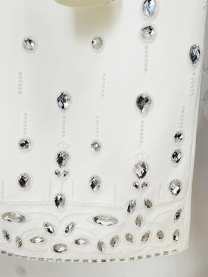 Diamond Embellished Co-Ord with Maxi Skirt - Chiccharm Boutique