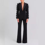 Elegant Embellished Statement Suit - Chiccharm Boutique