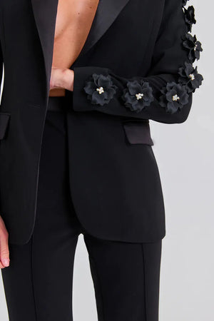 Elegant Embellished Statement Suit - Chiccharm Boutique
