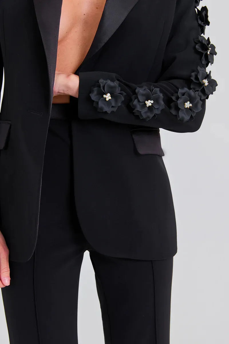 Elegant Embellished Statement Suit - Chiccharm Boutique