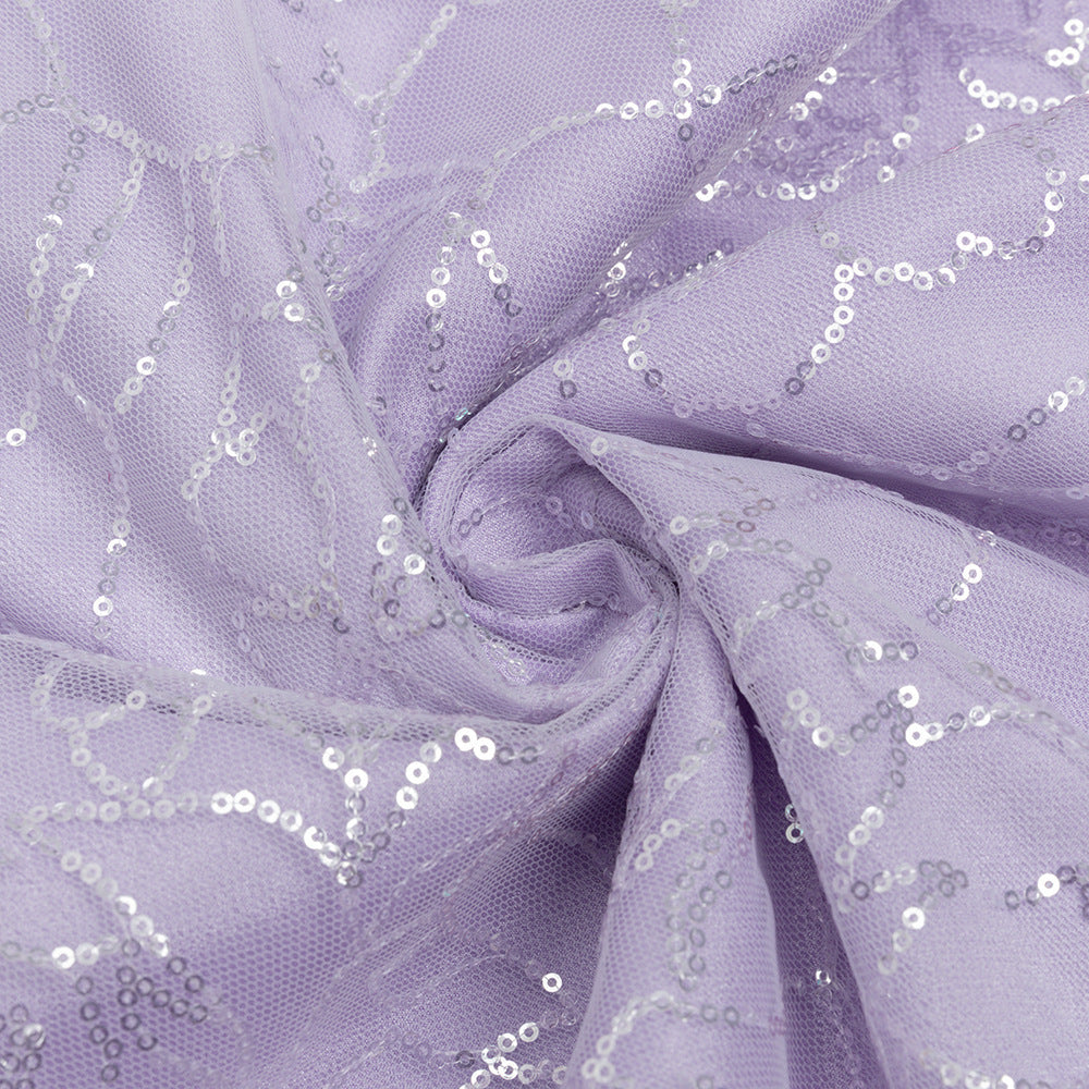 Elegant Lavender Mermaid floral dresses with long sleeves - Chiccharm Boutique