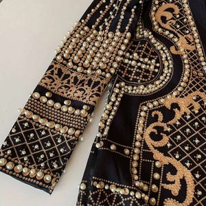 Elegant Pearl Embellished Blazer Dress - Chic Evening Statements - Chiccharm Boutique