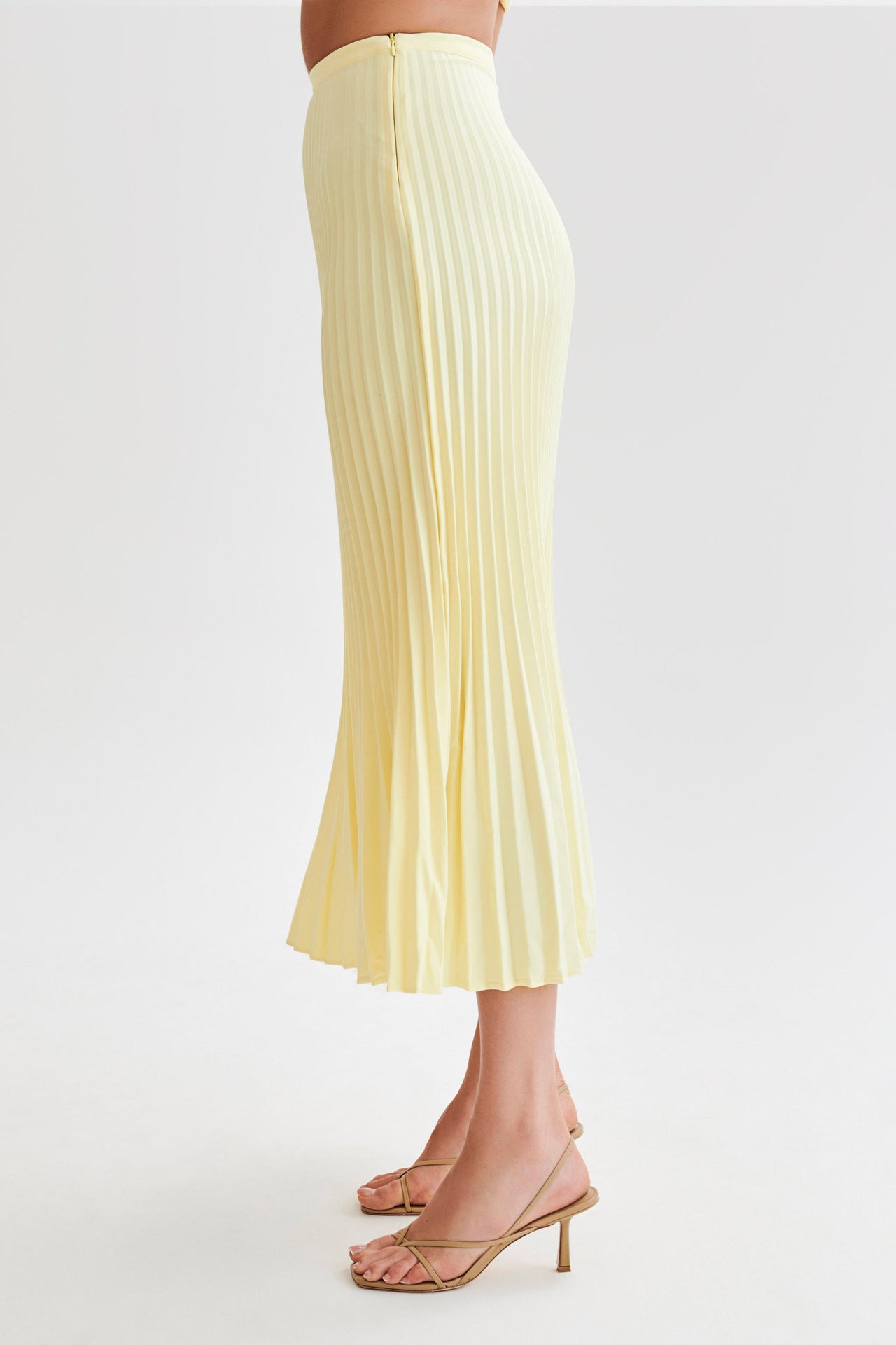 Elegant Pleated Midi Skirt - Chiccharm Boutique