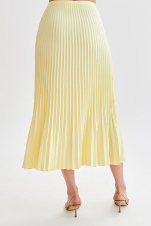 Elegant Pleated Midi Skirt - Chiccharm Boutique