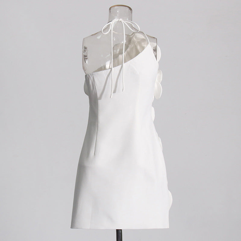 Embellished Petal Orchid Mini Dress - Chiccharm Boutique