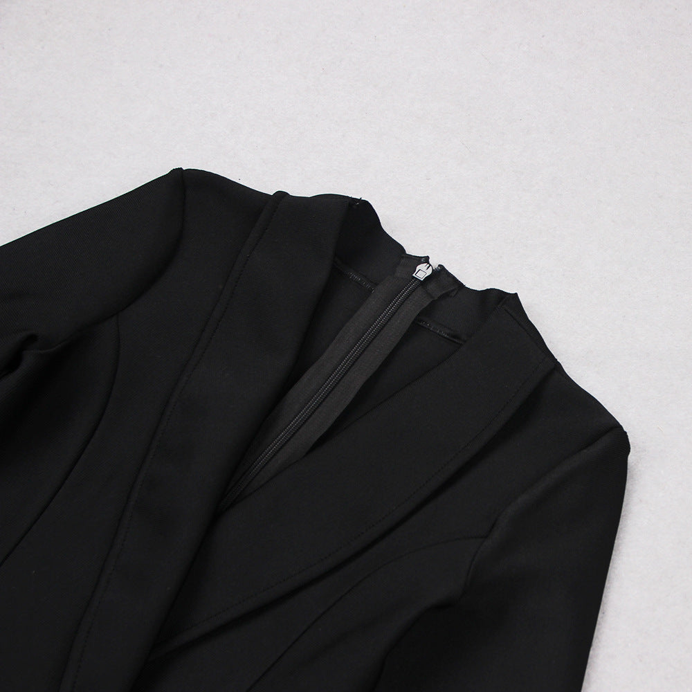  Feather Trim Blazer Dress From New Collection - Chic Charm