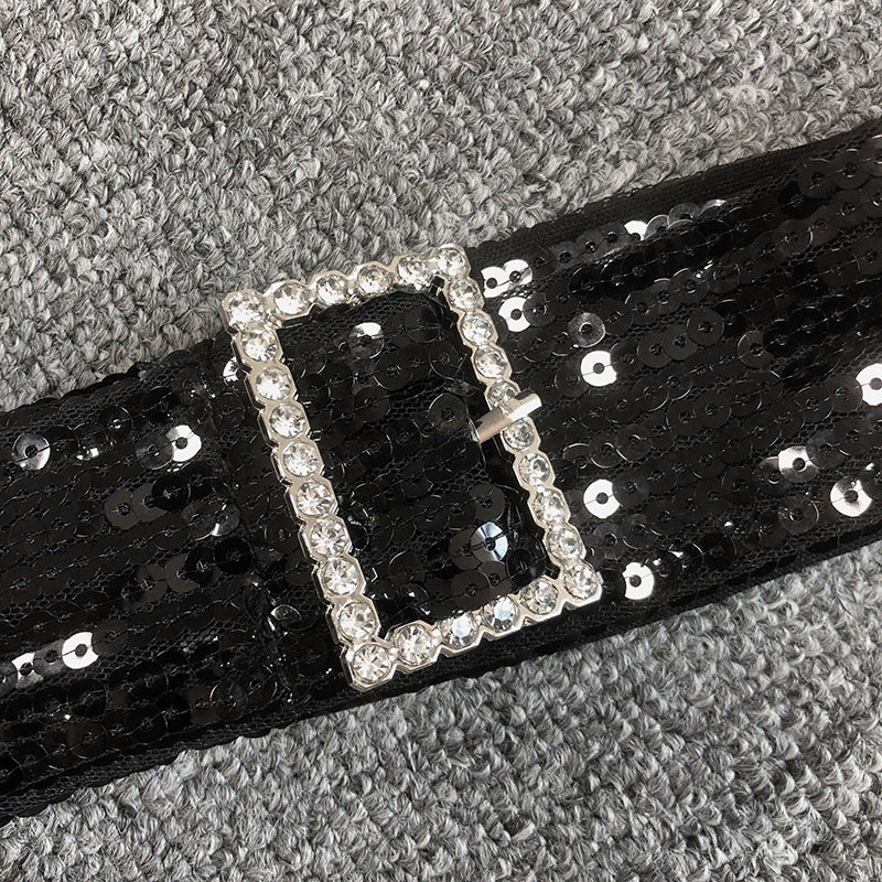 Feather Trim Sheer Leather Sequin Jumpsuit - Chiccharm Boutique