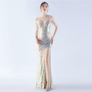 Fishbone Dress Ratchet Sequin - Chiccharm Boutique
