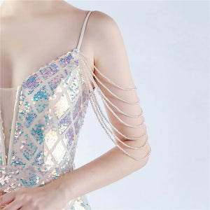 Fishbone Dress Ratchet Sequin - Chiccharm Boutique