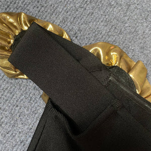 Floral Appliqué One-Shoulder dress - Chiccharm