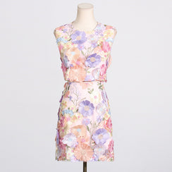 Floral Embroidered Two Piece Set - Chiccharm Boutique