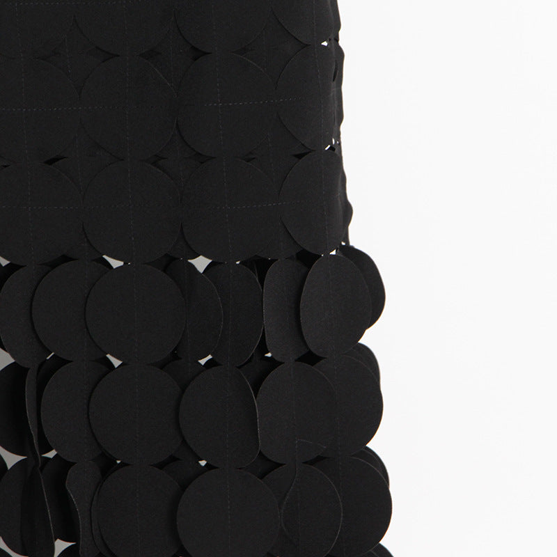 Geometric Layered Maxi Skirt - Chiccharm Boutique