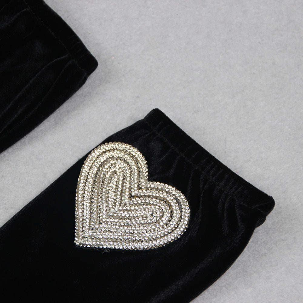 Glamorous Heart-Detail Strapless Evening Gown - Chic Charm Store