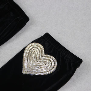 Glamorous Heart-Detail Strapless Evening Gown - Chic Charm Store