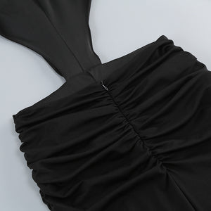 La Rosa Split Gown - Chiccharm Boutique