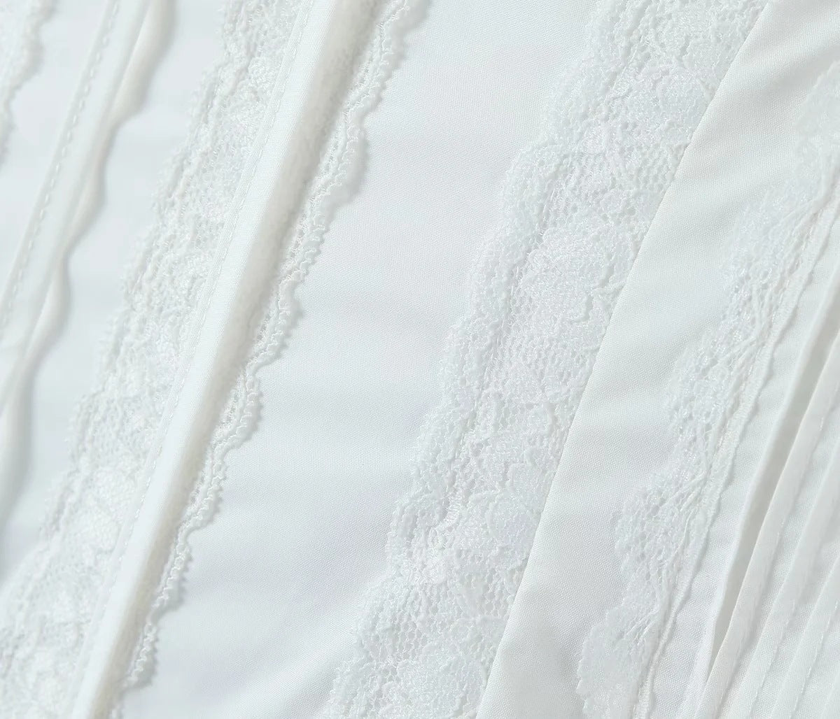 Lace-Trim Corset Style Top - Chiccharm Boutique