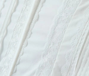 Lace-Trim Corset Style Top - Chiccharm Boutique
