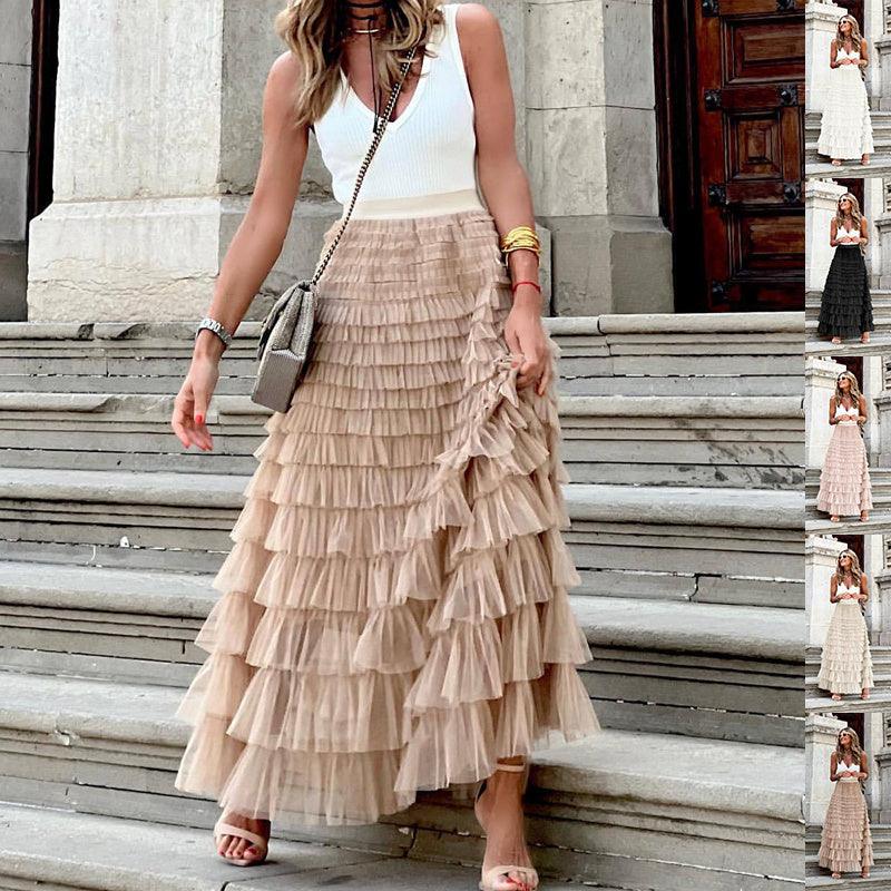 Layered Ruffles Cake Skirt - Chiccharm