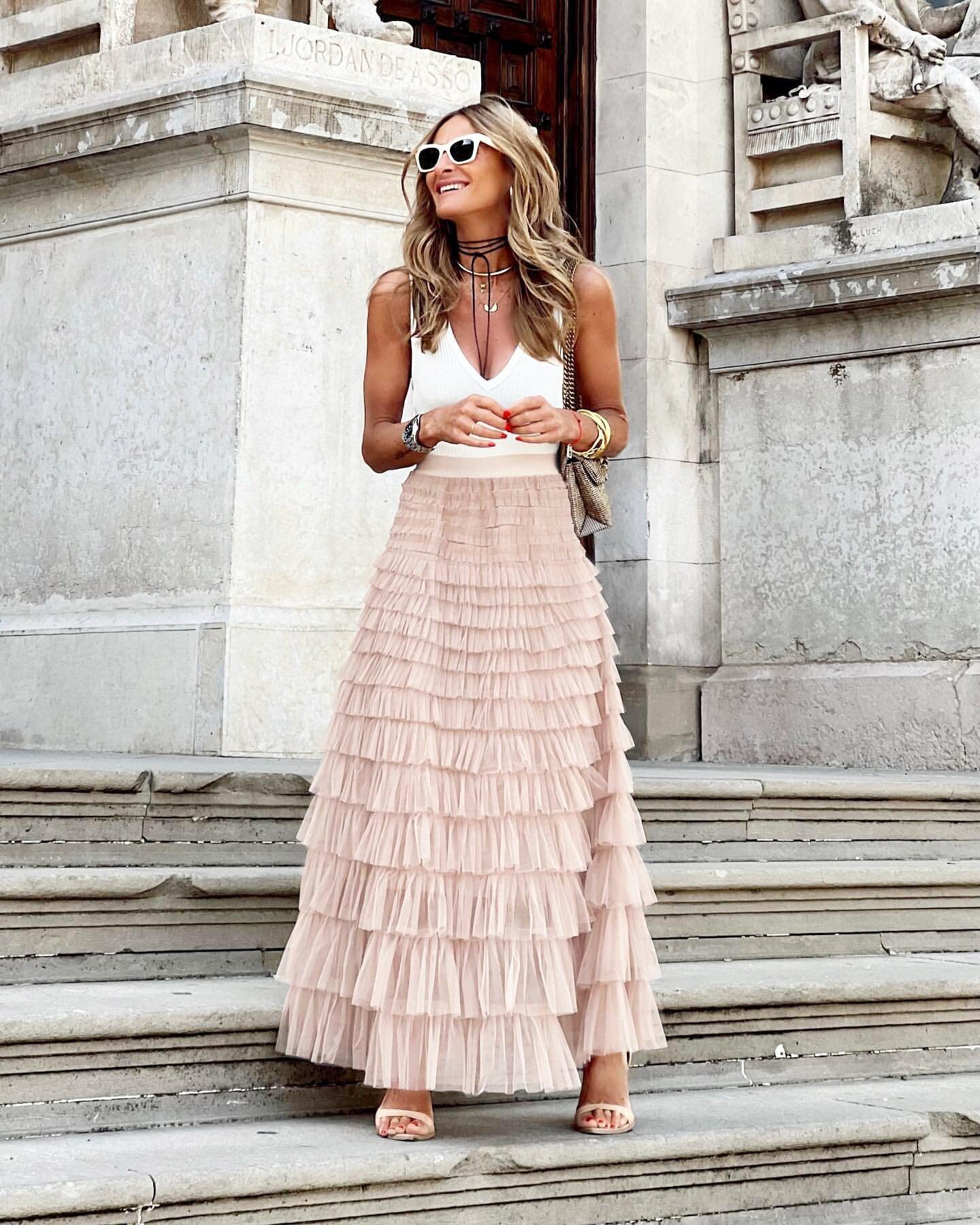 Layered Ruffles Cake Skirt - Chiccharm