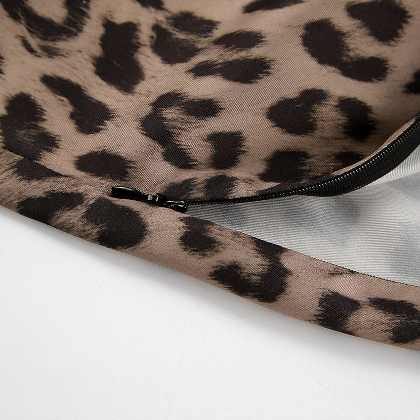 Leopard Print Mermaid Skirt - Chiccharm Boutique