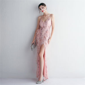 Plumage Luxe Sequin Gown