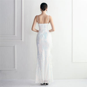 Plumage Luxe Sequin Gown - Chiccharm