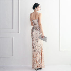 Plumage Luxe Sequin Gown