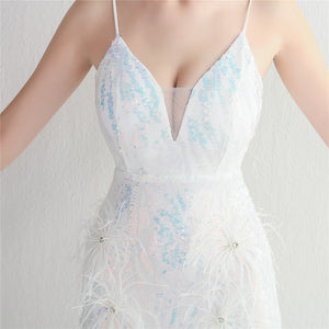 Plumage Luxe Sequin Gown - Chiccharm