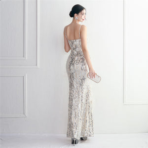 Plumage Luxe Sequin Gown