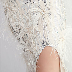 Plumage Luxe Sequin Gown