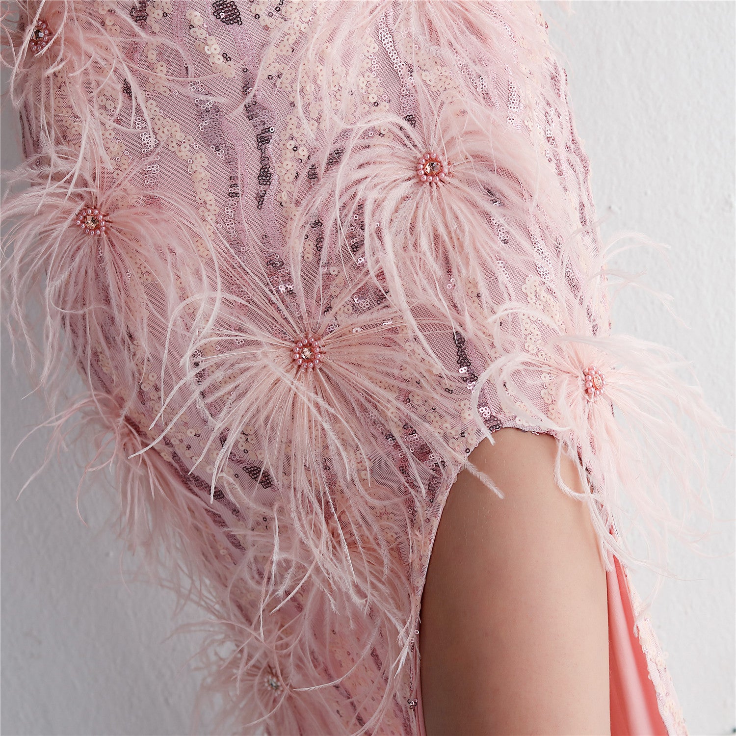 Plumage Luxe Sequin Gown