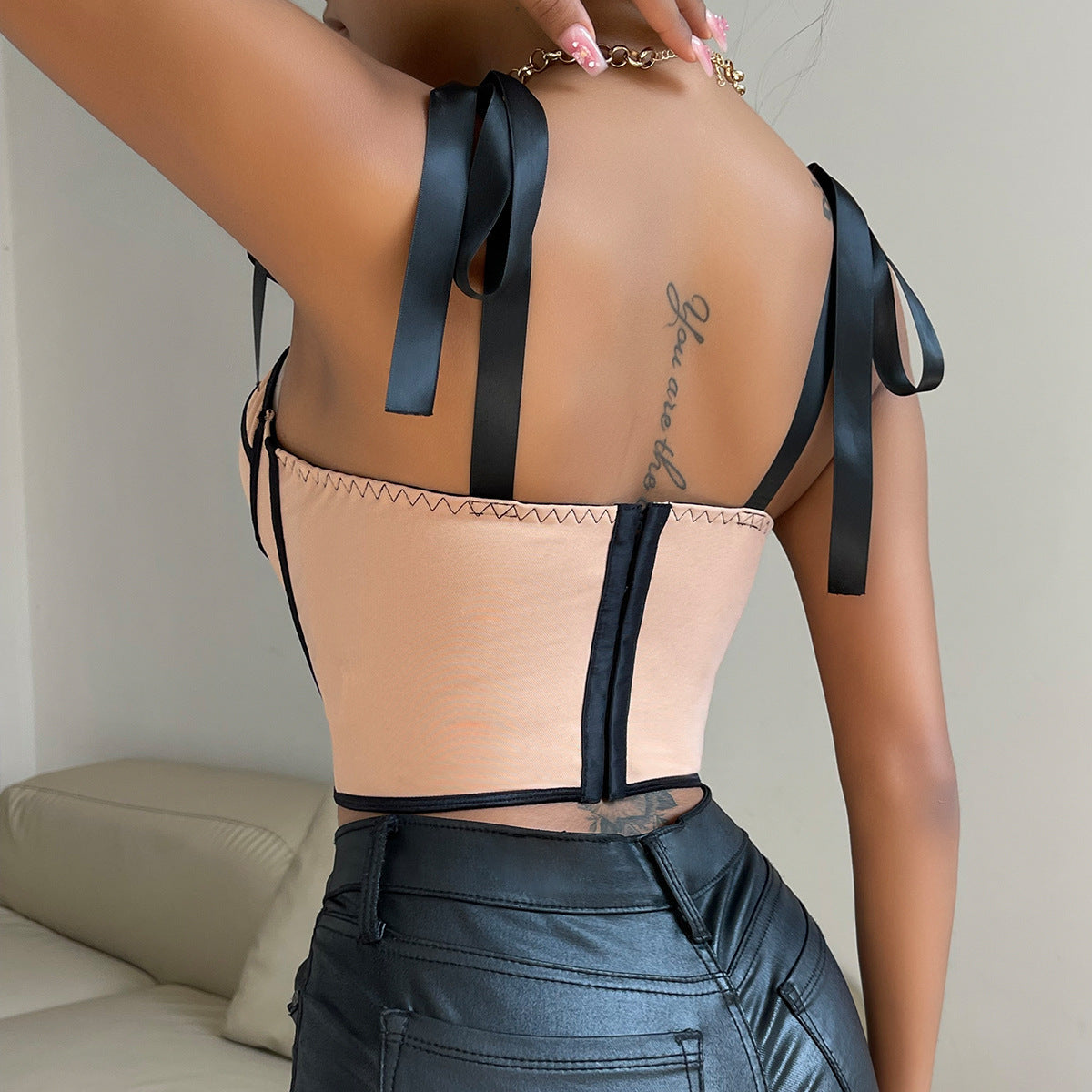 Ribbon Corset Top - Chiccharm Boutique