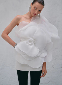  Romantic One Shoulder Floral Mini Dress For Summer Events - Chic Charm
