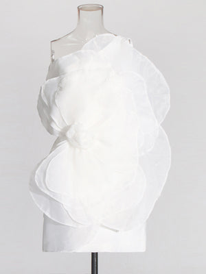  Romantic One Shoulder Floral Mini Dress For Summer Events - Chic Charm