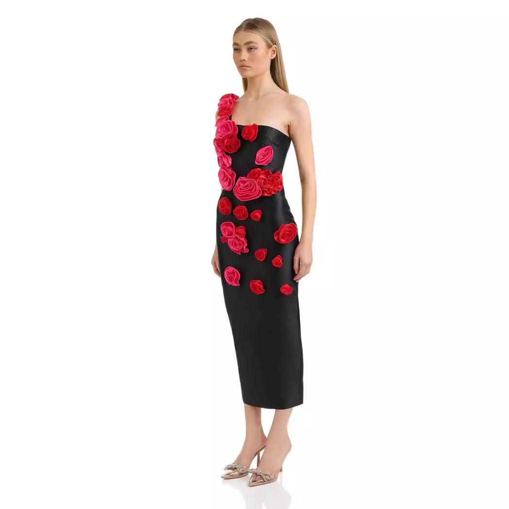 Rose Illusion Cascade Dress Pattern​ - Chiccharm