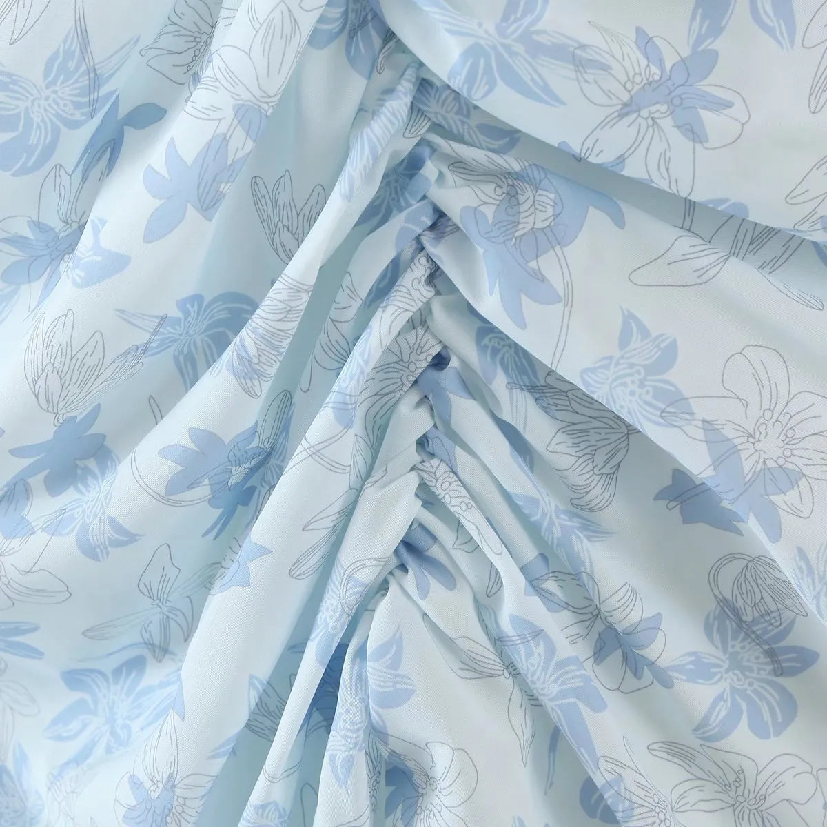 Ruched Strappy Corset Irregular Side Dress - chiccharm