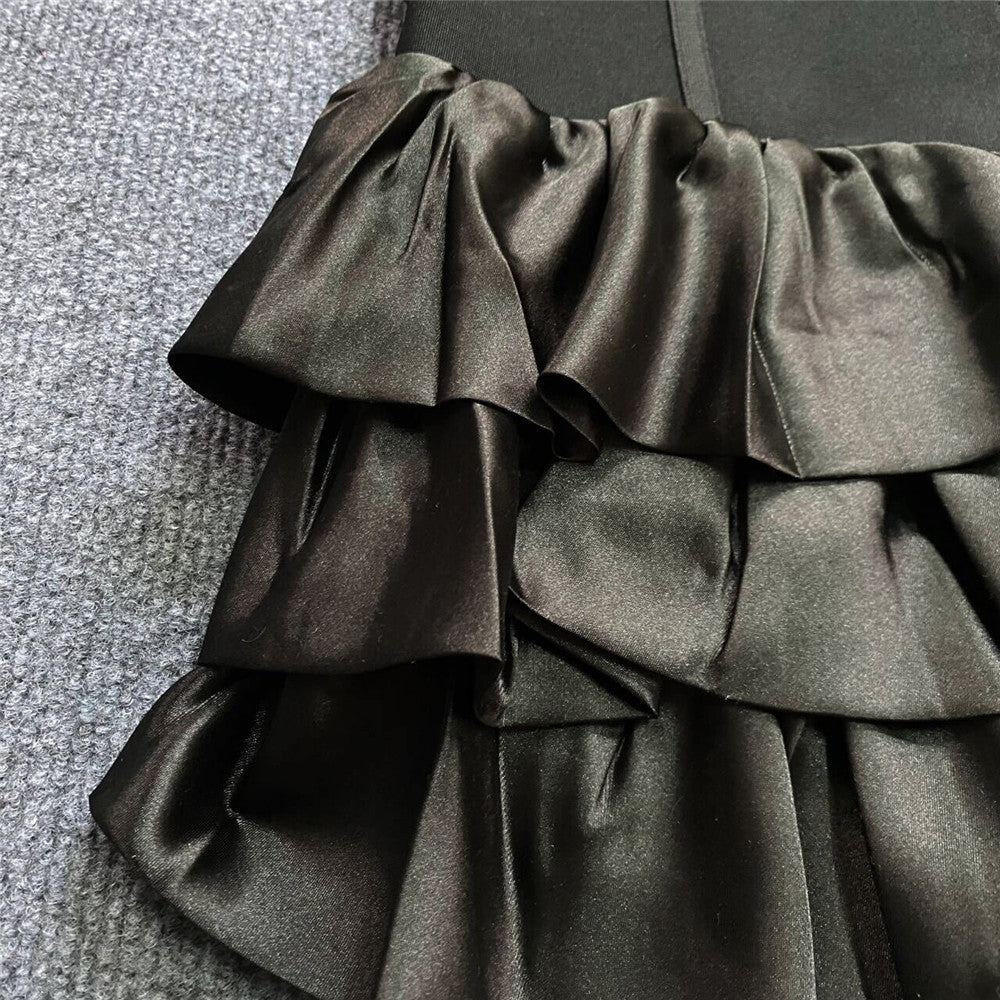 Ruffle Hem Gown
