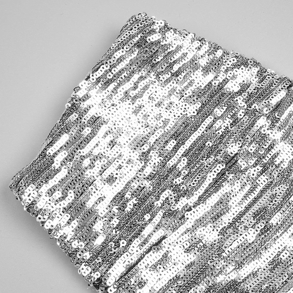 Ruffled Metallic Sequin Set - Chiccharm Boutique