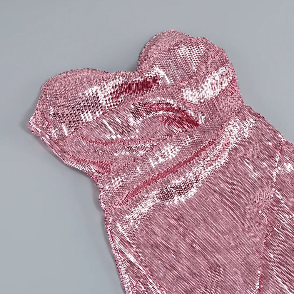 Sequin Glam Dress Maxi - Chiccharm Boutique