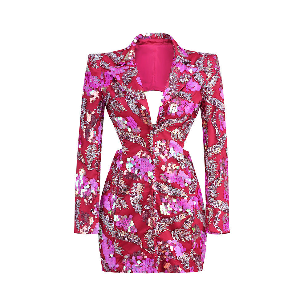 Blazer Mini Dress -  Mini dress with blazer - Chicharm