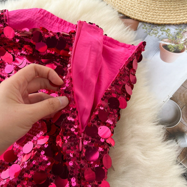 Shimmer Sequin Party Skirt - Chiccharm Boutique