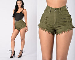 Stretch Sexy Frayed Shorts - Chiccharm