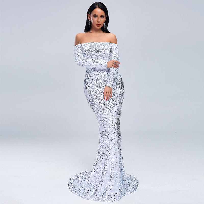 Sequin Dresses with Long sleeve - Chiccharm Boutique