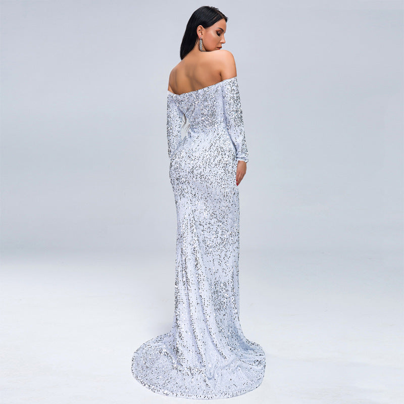 Sequin Dresses with Long sleeve - Chiccharm Boutique